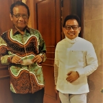 Menkopulhukam Mahfud MD saat menerima A Muhaimin Iskandar di rumah dinasnya di Jakarta. foto: ist.