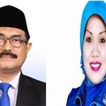 Kolase foto kandidat Ketua DPC Demokrat Kota Probolinggo: Heru Estiadi dan Sri Wahyuningsih.