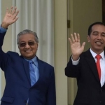 PM Malaysia Mahathir Mohamad (kanan) dan Presiden RI Joko Widodo. foto: medcom.id 