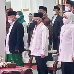 Gubernur Khofifah mendampingi Wapres RI Ma’ruf Amin saat kunjungan ke Ponpes Amanatul Ummah, Pacet, Mojokerto, Jumat (3/6/2022).
