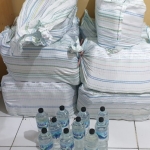 Ratusan botol miras yang berhasil disita petugas di tempat kos.