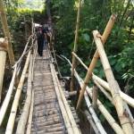 Jembatan layang penghubung antara Desa Sukowiryo dan Kejawan yang dilewati korban.