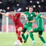 Elkan Baggott saat kontra Turkmenistan pada laga kedua Grup K Kualifikasi Piala Asia U-23.