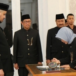 Drg Ninik Ira Wibawati saat dilantik sebagai Sekdakot Probolinggo, Senin (18/11) lalu.