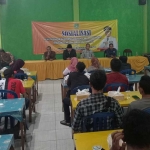 Sosialisasi kewaspadaan dini untuk mencegah konflik jelang pemilu yang digelar Bakesbangpol Kabupaten Pasuruan.