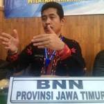 Kasi Pencegahan Badan Narkotika Nasional (BNN) Provinsi Jawa Timur, Imam Danang S.S Ranindita. (foto: eky nurhadi/BANGSAONLINE)