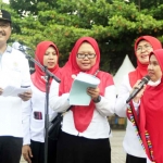 Wali Kota Pasuruan, Saifullah Yusuf atau yang akrab disapa Gus Ipul, saat memperingati HUT ke-77 PGRI dan Hari Guru Nasional 2022.