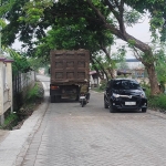 Ruas Jalan Desa Bulusari - Desa Carat Kecamatan Gempol yang sudah dipaving.