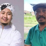 Pimpinan Majelis Syubanul Muslimin KH. Hafidzul Noer (kiri) dan Ketua LSM Gajah Mada Khairi.