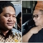 Ketua Bawaslu Pamekasan Sukma Tirta Firdaus  dan Khairul Umam.