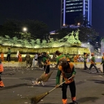 74 Ton Sampah Banjiri DKI Jakarta Usai Perayaan Tahun Baru. Foto: Ist