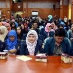 KUNJUNGAN-Ratusan mahasiswa FISIP Unibraw Malang saat kunjungan ke Pemkot Surabaya, Rabu (4/6/2014). foto humas pemkot surabaya untuk BangsaOnline