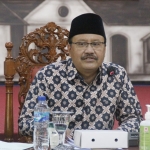 Wali Kota Pasuruan Saifuullah Yusuf saat memimpin rapat penguatan jejaring dan levelling penanggulangan Covid-19, Kamis (12/5/2022) kemarin.