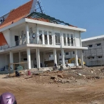 Proses pembangunan gedung Damkar Kabupaten Pasuruan.