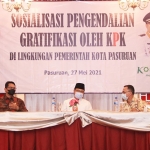 Wali Kota Pasuruan memberikan wawasan kepada seluruh jajaran Pemerintahan Kota Pasuruan dan ASN terkait Gratifikasi. foto: Ardianzah/ BANGSAONLINE.com