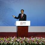 Presiden Jokowi saat pidato dalam KTT APEC di Beijing China. Foto: Agence France-Presse/Getty Images