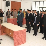 Ketua KPU Kota Pasuruan, Royce Diana Sari, S.H. saat melantik 20 Anggota Panitia Pemilihan Kecamatan (PPK).