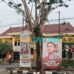 Alat Peraga Kampanye (APK) yang diduga melanggar aturan di Bangkalan