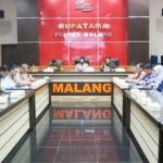 Suasana kunjungan KPP Malang Utara Kota Malang ke Polres Malang, Selasa (18/2/20).