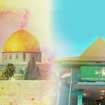 Ilustrasi Masjid AL Aqsa dan Kantor PWNU Jatim.