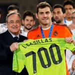 Iker Casillas tercatat pemain dengan penampilan terbanyak kedua di Real Madrid. 