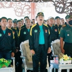 Wakil Bupati Pamekasan RB Fattah Jasin saat hadir melepas atlet yang akan berjuang di ajang Porprov VII Jawa Timur.