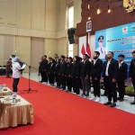 Pengurus Cabang Olahraga Pertina Kota Batu saat dilantik di Graha Pancasila, Balai Kota Among Tani, Rabu (23/8/2023).