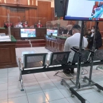 Persidangan tragedi Kanjuruhan yang digelar di Pengadilan Negeri Surabaya.