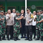 Kunjungan Kapolresta bersama staff di markas TNI Sidoarjo, Selasa (4/10/2022)