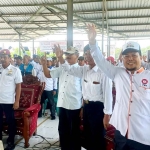 Ketua DPD PKS Kabupaten Mojokerto, Imam Sutarso, saat menghadiri konsolidasi akbar relawan pemenangan AMIN.