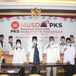 Musda V PKS Kabupaten Pasuruan di Hotel Dalwa secara daring, Senin (28/12/2020).
