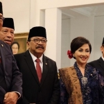 Presiden Jokowi melantik para anggota Wantimpres, Jumat (13/12/2019).  Tampak para Wantimpres  baru yang dilantik Jokowi. foto: detik.com