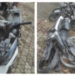 Motor kedua korban tewas saat kecelakaan di Diponegoro 