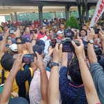 Susilo Bambang Yudhoyono (SBY) saat melakukan kunjungan ke Pacitan.