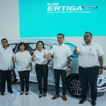 Suasana launching All New Ertiga Hybrid di Jakarta yang juga digelar secara virtual.