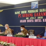  PT Gudang Garam saat menggelar RUPS di Hotel Grand Surya, Kamis (8/7/2021).