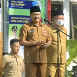 Wali Kota Pasuruan, Saifullah Yusuf, saat memimpin apel bersama para kepala perangkat daerah, pejabat eselon 3, camat, dan lurah.