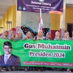 Apdesa Jatim saat mendeklarasikan dukungan kepada Cak Imin di Desa Kalipang, Kecamatan Grati, Kabupaten Pasuruan.
