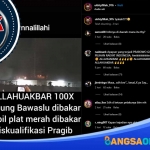 Tangkapan layar akun media sosial yang menyebarkan sebuah video hoaks terkait pembakaran gedung bawaslu terkait penolakan hasil Pemilihan Presiden (Pilpres) 2024. Foto: Instagram.