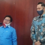 Ketua Umum DPP Partai Demokrat Agus Harimurti Yudhoyono (kanan) saat bertemu dengan Ketua Umum PKB Muhaimin Iskandar, beberapa waktu lalu.