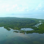 Keindahan dan keunikan Pulau Masakambing dari udara. Foto: Ist