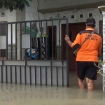 Kondisi banjir di Dusun Balongsono, Desa Talunkidul, Kecamatan Sumobito, Jombang.