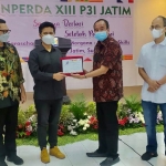 Ketua Umum Terpilih Persatuan Perusahaan Periklanan Indonesia (P3I)Jawa Timur Periode 2021-2025, Haries Purwoko, usai acara Konperda XIII P3I di Graha Kadin Jatim.