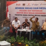 Rembug Nasional Migas dan Media digelar dalam rangkaian Hari Pers Nasional (HPN) 2019 di Jawa Timur. foto: DIDI ROSADI/ BANGSAONLINE