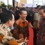 Presiden Joko Widodo saat menghadiri puncak peringatan Hari Pers Nasional (HPN) 2019 di Surabaya. foto: ist