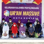 Anak-anak di Kota Kediri yang mengikuti program Qurma. (Foto: Ist.)