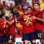 Timnas Spanyol saat melawan Siprus pada laga laga ke-6 Kualifikasi Euro 2024.