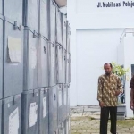 Kotak suara pemilu yang tersimpan di KPU Kota Madiun. 