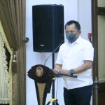 Sekdaprov Jatim Heru Tjahjono di Gedung Grahadi, Surabaya, Jumat (19/6).