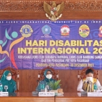 Peringatan Hari Disabilitas 2021 yang digelar TP PKK Kota Pasuruan bekerja sama dengan Lions Club Surabaya Nirwana dan Lions Club Bandung Sangkuriang, Kamis (30/12/2021).